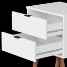 Mesa De Cabeceira 2 Gavetas Jb 1818 Branco