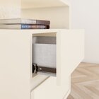 Mesa De Cabeceira 2 Gavetas Lacy  Off White