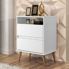 Mesa De Cabeceira 2 Gavetas Lotus  Branco