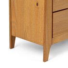 Mesa De Cabeceira 2 Gavetas Madeira Maciça Frank  Mel