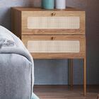 Mesa De Cabeceira 2 Gavetas Palhinha 28933 Linha Oslo Artesano