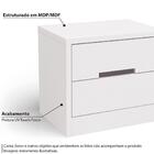 Mesa de Cabeceira 2 Gavetas S822 Kappesberg - Texturizado Bra