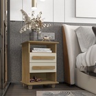 Mesa De Cabeceira 2 Gavetas Turim Cinamomo/off White – Rv Móv