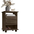 Mesa De Cabeceira 2 Gavetas Turim Freijó – Rv Móveis