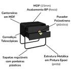 Mesa De Cabeceira 2g Organica 60 Cm 28062 Artesano