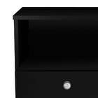 Mesa de Cabeceira 3019 Retrô 1 Gaveta - Movelbento - Preto