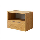 Mesa de Cabeceira 32x42x30cm MDP Mel com Gaveta Bemfixa
