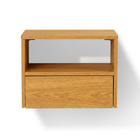 Mesa de Cabeceira 32x42x30cm MDP Mel com Gaveta Bemfixa
