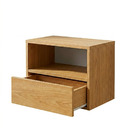 Mesa de Cabeceira 32x42x30cm MDP Mel com Gaveta Bemfixa