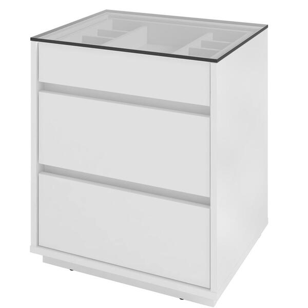 Mesa De Cabeceira 3 Gavetas 010023 Dcasa