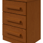 Mesa De Cabeceira 3 Gavetas Baiao - Lopas Frassino