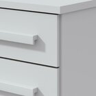 Mesa De Cabeceira 3 Gavetas Baião Plus  Branco