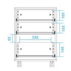 Mesa De Cabeceira 3 Gavetas Branco - Pnr Móveis