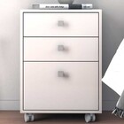 Mesa De Cabeceira 3 Gavetas Branco - Pnr Móveis