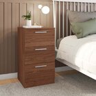 Mesa De Cabeceira 3 Gavetas Brixton Caemmun Havana