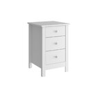 Mesa De Cabeceira 3 Gavetas Dm-113  Branco