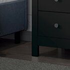 Mesa De Cabeceira 3 Gavetas Dm-113  Preto