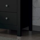 Mesa De Cabeceira 3 Gavetas Dm-113  Preto