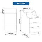 Mesa De Cabeceira 3 Gavetas Elegance Angelin