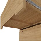 Mesa De Cabeceira 3 Gavetas Logan Nogal/grafite