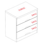 Mesa De Cabeceira 3 Gavetas Londres Móveis Europa