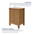 Mesa De Cabeceira 3 Gavetas Maggiore New  Geneve