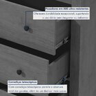 Mesa De Cabeceira 3 Gavetas Maggiore New  Geneve