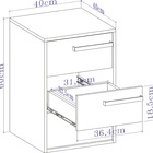 Mesa De Cabeceira 3 Gavetas Mdf Originale Belmax Branco