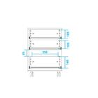 Mesa De Cabeceira 3 Gavetas Mdp Brv Móveis Branco