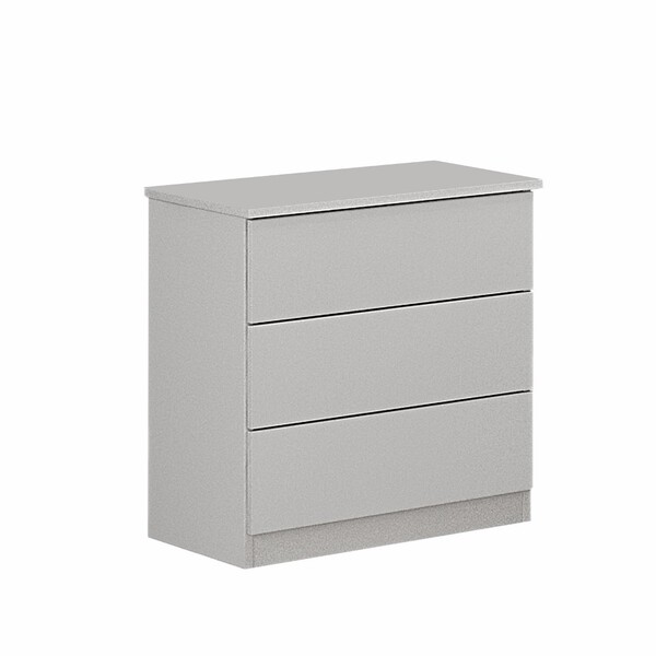 Mesa De Cabeceira 3 Gavetas Móveis Valverde Neve