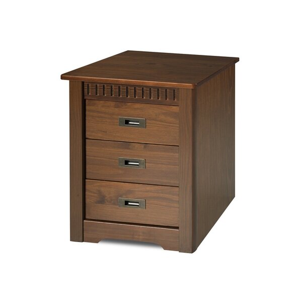 Mesa De Cabeceira 3 Gavetas Paris Amêndoa