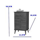 Mesa De Cabeceira 3 Gavetas Ravi Perola/freijó