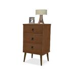Mesa De Cabeceira 3 Gavetas Retro Beatriz - Cacau