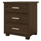 Mesa De Cabeceira 3 Gavetas Roma F08 Nocciola - Mpozenato