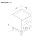 Mesa De Cabeceira 400x560x385mm Legno Movelbento