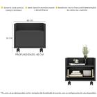Mesa De Cabeceira 40cm Com Rodízios Multimóveis V4042