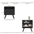 Mesa De Cabeceira 40cm Retrô Multimóveis V4041