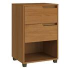 Mesa De Cabeceira 45cm Com 2 Gavetas Multimóveis Cr35244