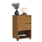 Mesa De Cabeceira 45cm Com 2 Gavetas Multimóveis Cr35244
