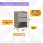 Mesa De Cabeceira 45cm Com 2 Gavetas Multimóveis Cr35244