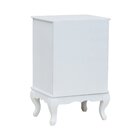Mesa De Cabeceira 4 Gavetas E Pés Luís Xv Branco