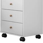 Mesa De Cabeceira 4 Gavetas Presence D02 Branco - Mpozenato