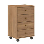 Mesa De Cabeceira 4 Gavetas Presence Demobile