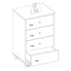 Mesa De Cabeceira 4 Gavetas Presence Demobile