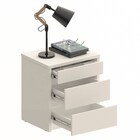 Mesa De Cabeceira 50cm Com Colmeia 3 Gavetas Premium C14 Bran