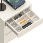 Mesa De Cabeceira 50cm Com Colmeia 3 Gavetas Premium C14 Bran