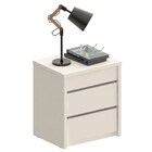 Mesa De Cabeceira 50cm Com Colmeia 3 Gavetas Premium C14 Bran