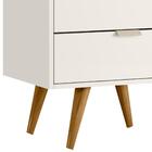 Mesa De Cabeceira 53 Cm 2 Gavetas 14054 Off White Cristal Dmad