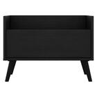 Mesa De Cabeceira 60 Cm C/ Pés Retrô Multimóveis Preta
