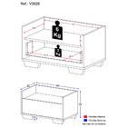 Mesa De Cabeceira 60cm Multimóveis V3628